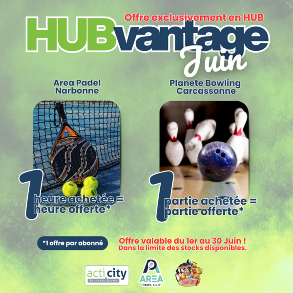 Image HUBVANTAGE Juin 🎳🥎