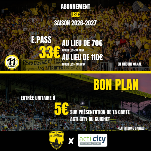 Image 🏉 US CARCASSONNE X ACTI CITY 🏉