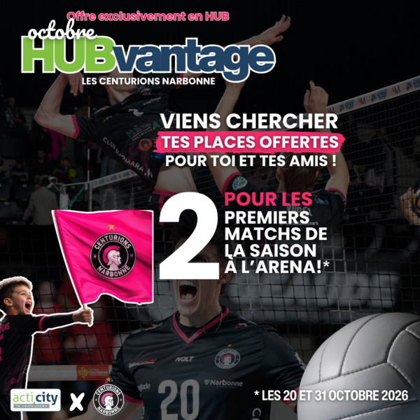 Image 🏐HUBVANTAGE OCTOBRE - CENTURIONS🩷