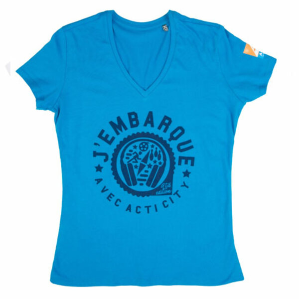 Photo T-shirt sportwear KARIBAN bleu (Femme)