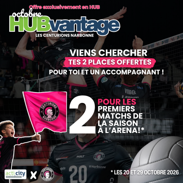 Image 🏐HUBVANTAGE OCTOBRE - CENTURIONS🩷