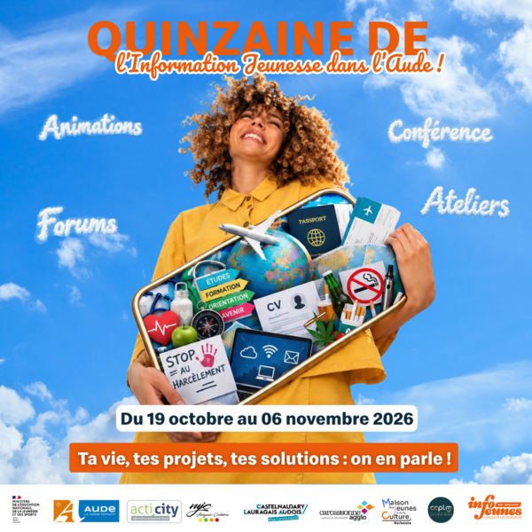 Image 🔥 Quinzaine de L'information Jeunesse dans l'Aude 2026🔥